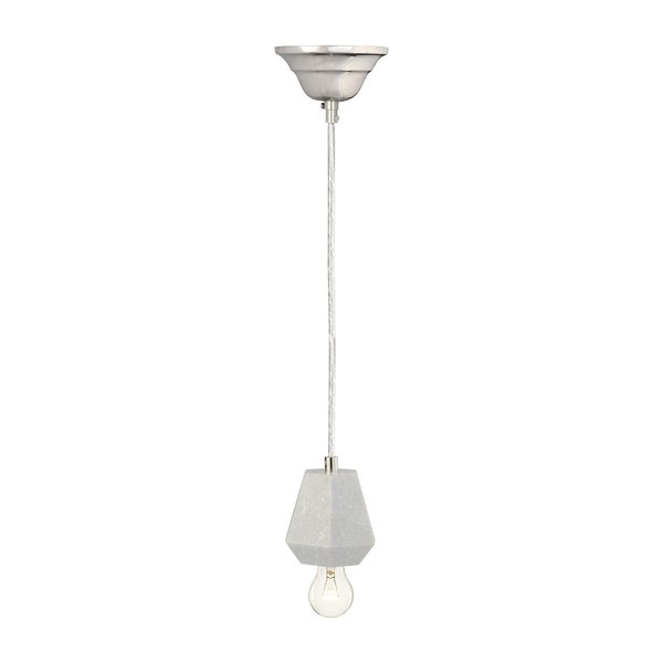 Elk Signature White Marble Hexagonal Hanging Lamp 8989-012